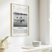Portsmouth Print Black and White New Hampshire, Portsmouth Wall Art, Portsmouth Poster, Portsmouth Photo, Portsmouth, USA, United States
