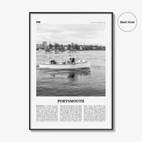 Portsmouth Print Black and White New Hampshire, Portsmouth Wall Art, Portsmouth Poster, Portsmouth Photo, Portsmouth, USA, United States