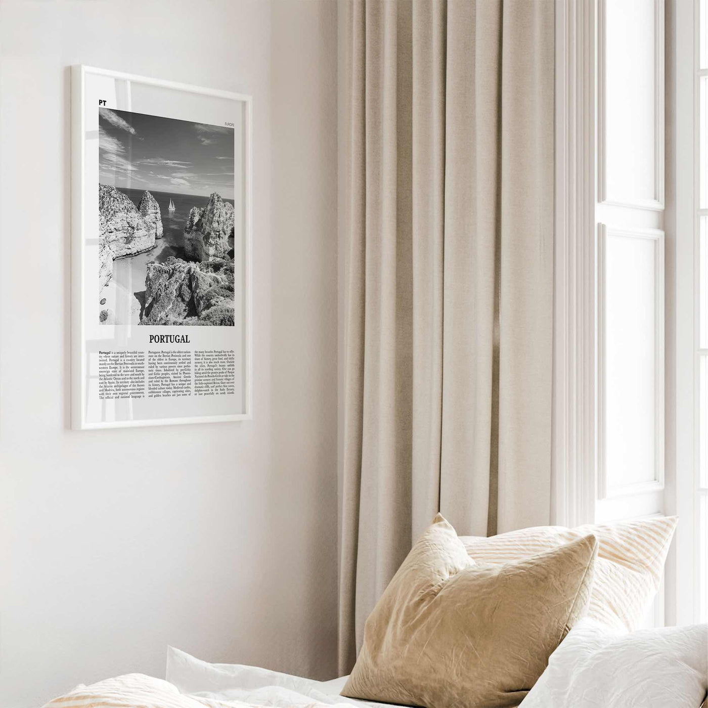 Portugal Print Black and White No 3, Portugal Wall Art, Portugal Poster, Portugal Photo, Portugal Wall Décor, Portugal Map,