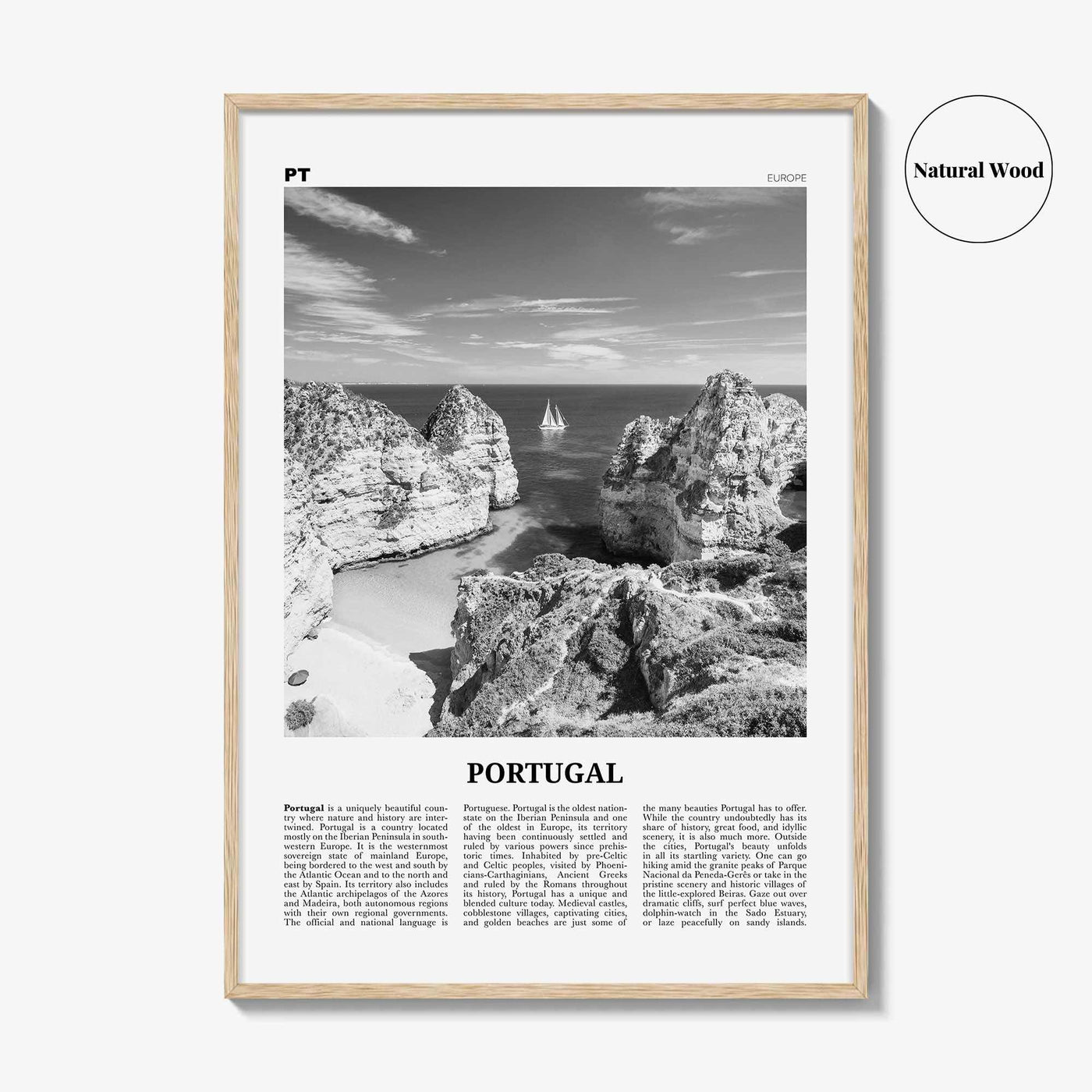 Portugal Print Black and White No 3, Portugal Wall Art, Portugal Poster, Portugal Photo, Portugal Wall Décor, Portugal Map,