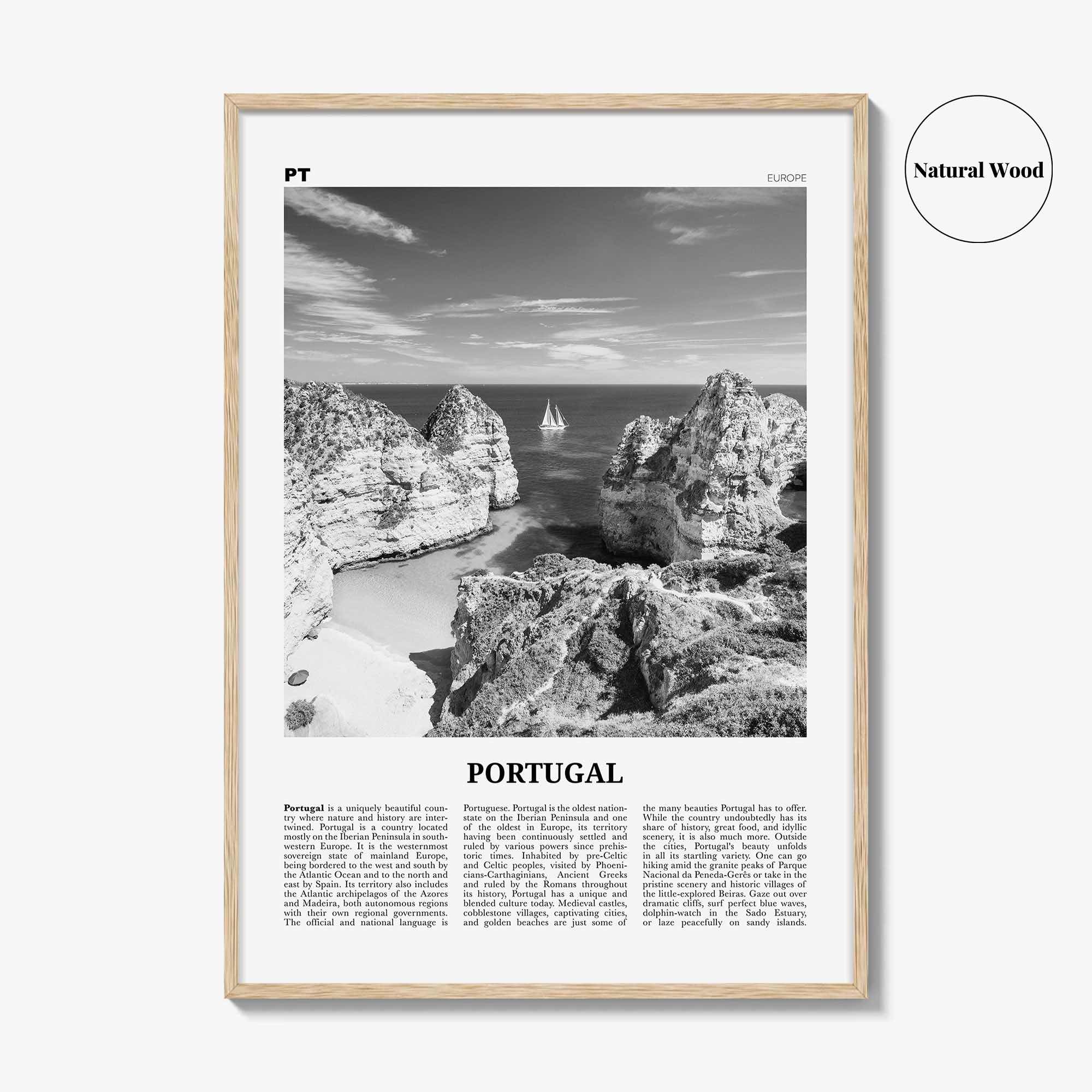 Portugal Print Black and White No 3, Portugal Wall Art, Portugal Poster, Portugal Photo, Portugal Wall Décor, Portugal Map,