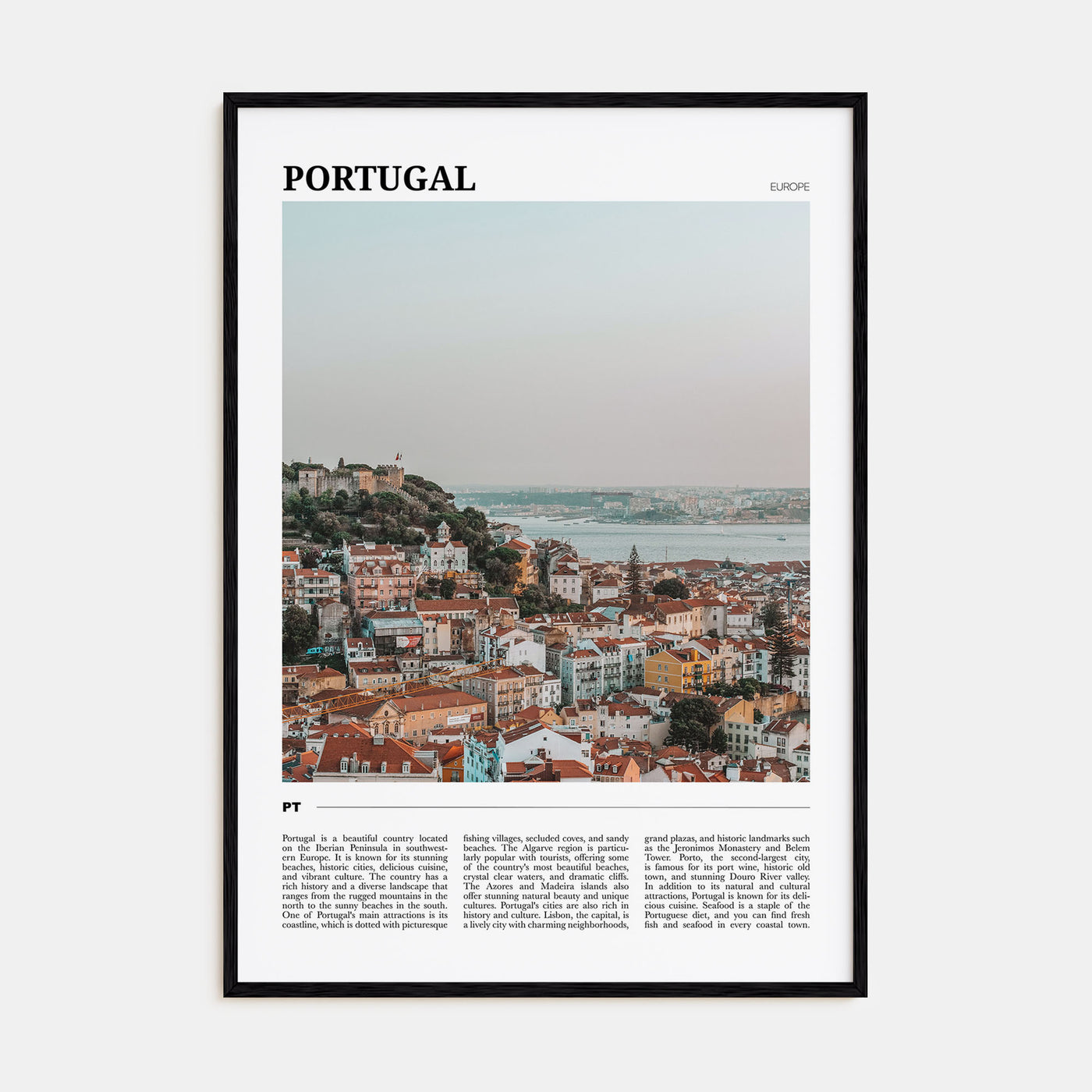 Portugal Travel Color Poster