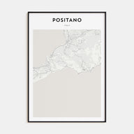 Positano Map Portrait Poster