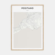 Positano Map Portrait Poster