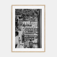Positano Photo B&W No 2 Poster