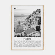 Positano Travel B&W No 1 Poster