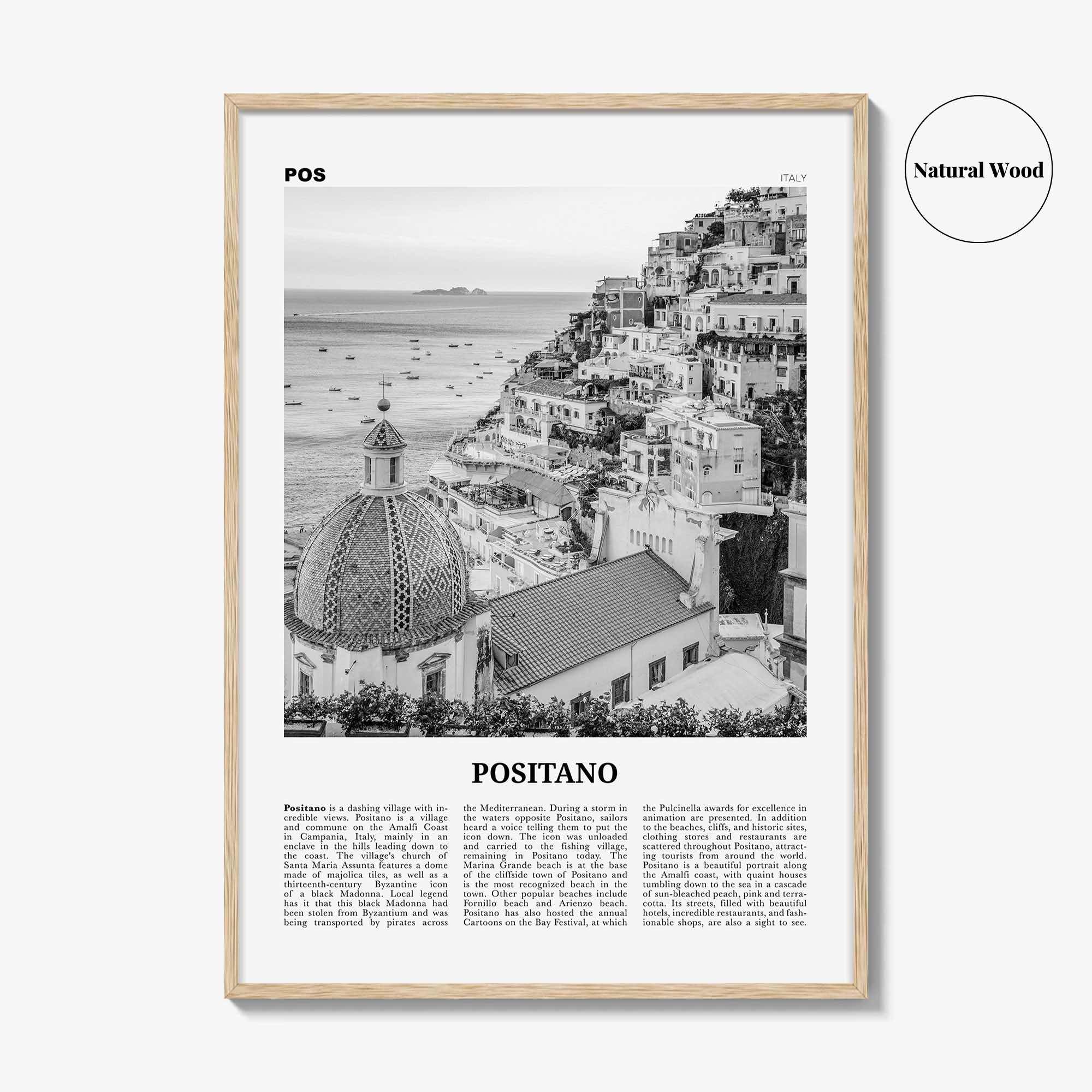 Positano Print Black and White No 1, Positano Wall Art, Positano Poster, Positano Photo, Positano Decor, Italy, Italia, Amalfi, Salerno