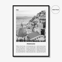 Positano Print Black and White No 1, Positano Wall Art, Positano Poster, Positano Photo, Positano Decor, Italy, Italia, Amalfi, Salerno