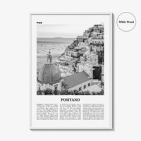 Positano Print Black and White No 1, Positano Wall Art, Positano Poster, Positano Photo, Positano Decor, Italy, Italia, Amalfi, Salerno