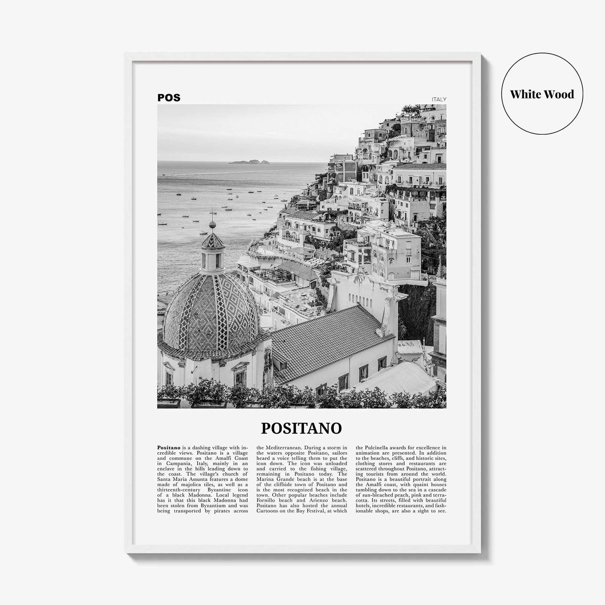 Positano Print Black and White No 1, Positano Wall Art, Positano Poster, Positano Photo, Positano Decor, Italy, Italia, Amalfi, Salerno