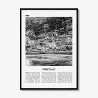 Positano Print Black and White No 2, Positano Wall Art, Positano Poster, Positano Photo, Positano Decor, Italy, Italia, Amalfi, Salerno