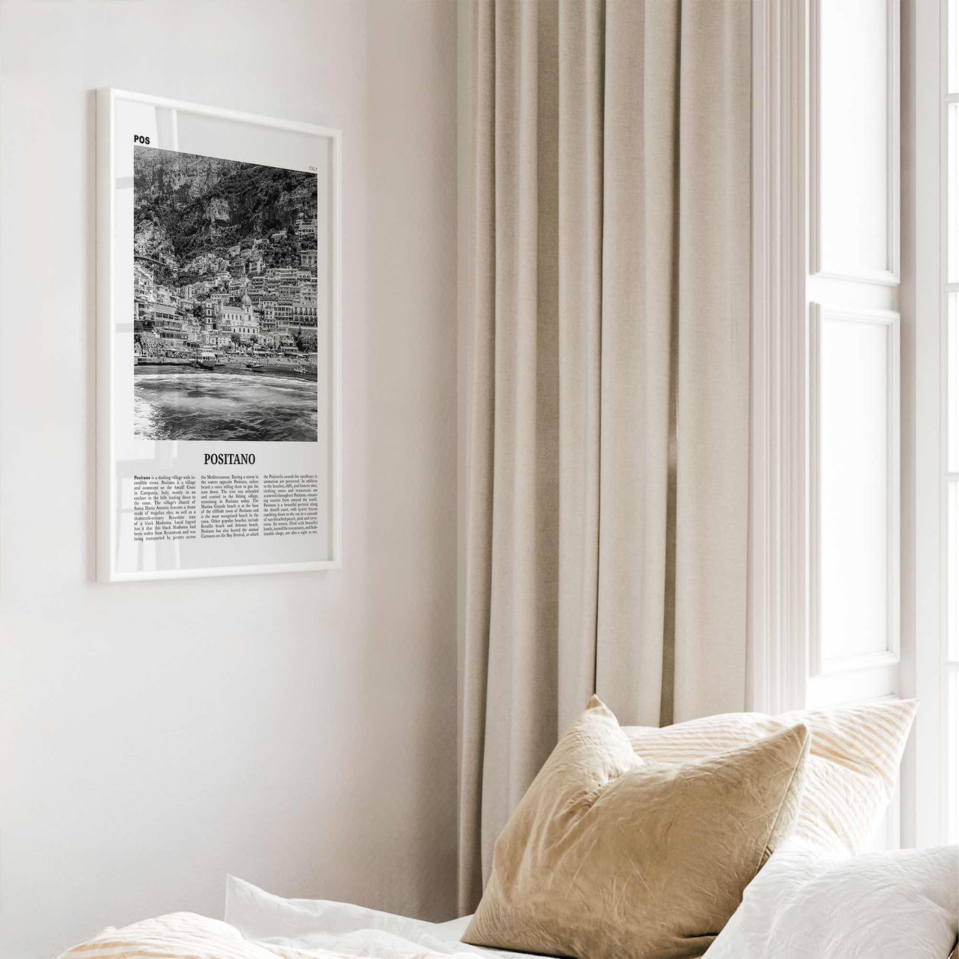 Positano Print Black and White No 2, Positano Wall Art, Positano Poster, Positano Photo, Positano Decor, Italy, Italia, Amalfi, Salerno