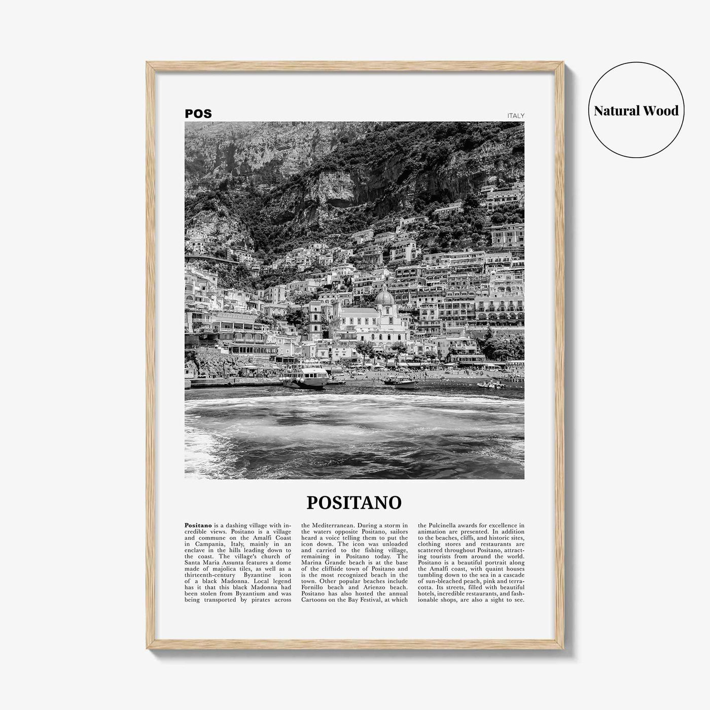 Positano Print Black and White No 2, Positano Wall Art, Positano Poster, Positano Photo, Positano Decor, Italy, Italia, Amalfi, Salerno