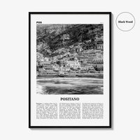Positano Print Black and White No 2, Positano Wall Art, Positano Poster, Positano Photo, Positano Decor, Italy, Italia, Amalfi, Salerno