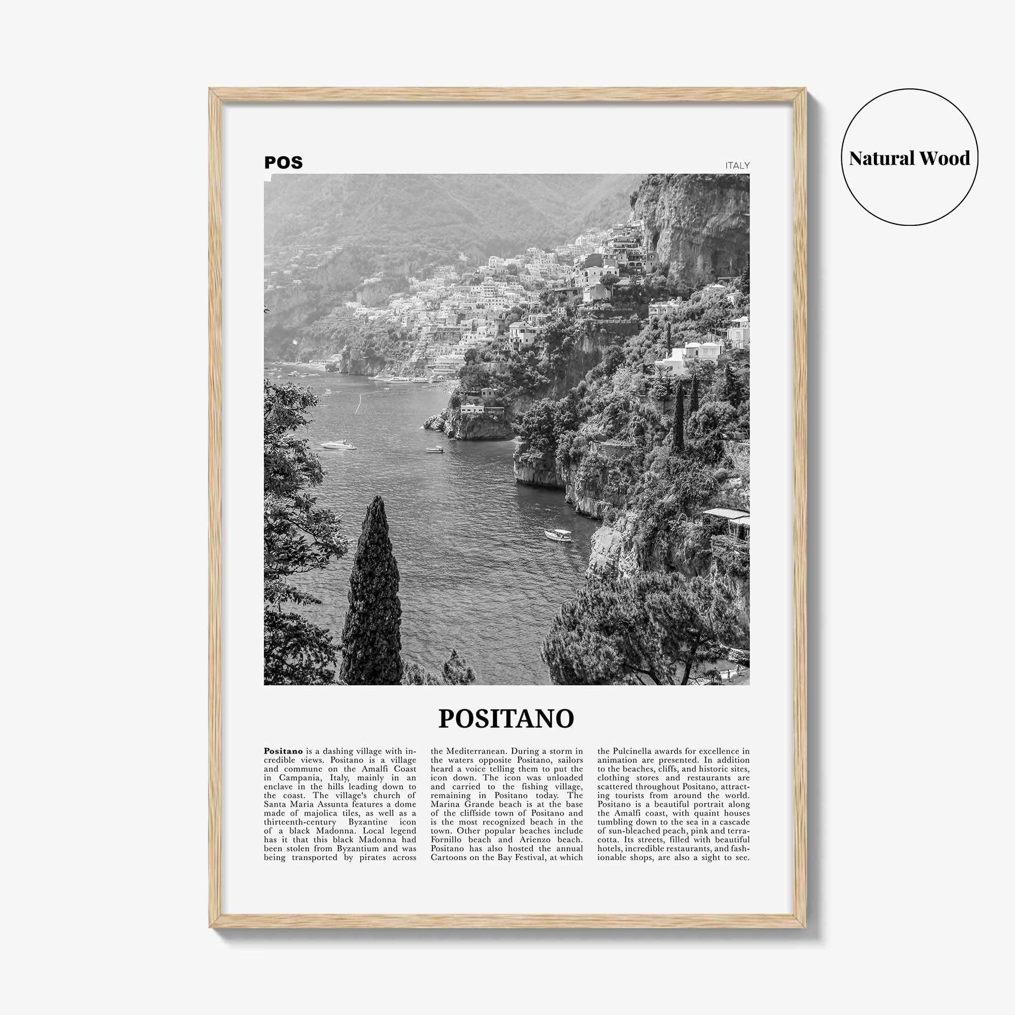 Positano Print Black and White No 3, Positano Wall Art, Positano Poster, Positano Photo, Positano Decor, Italy, Italia, Amalfi, Salerno
