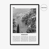 Positano Print Black and White No 3, Positano Wall Art, Positano Poster, Positano Photo, Positano Decor, Italy, Italia, Amalfi, Salerno