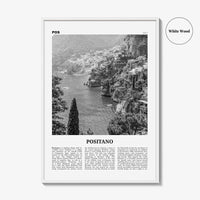 Positano Print Black and White No 3, Positano Wall Art, Positano Poster, Positano Photo, Positano Decor, Italy, Italia, Amalfi, Salerno