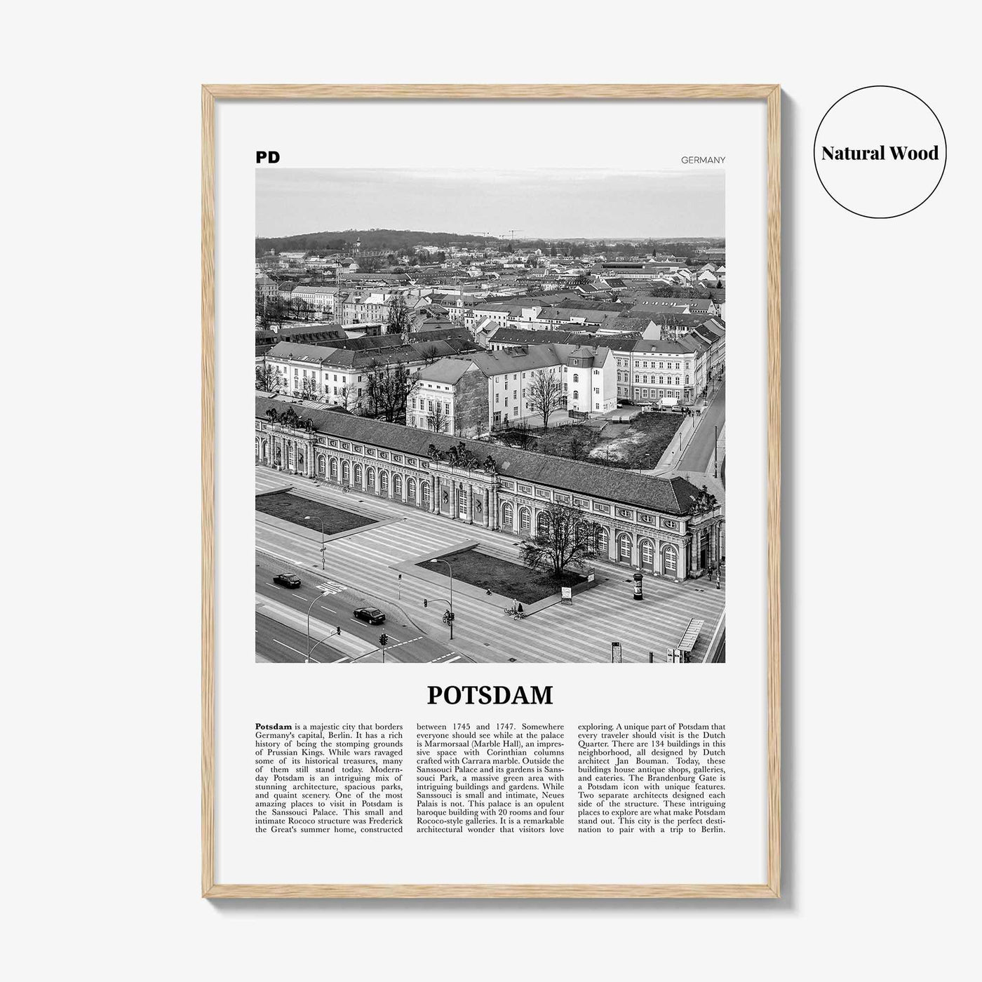 Potsdam Print Black and White, Potsdam Wall Art, Potsdam Poster, Potsdam Photo, Potsdam Wall Décor, Brandenburg, Germany, Deutschland