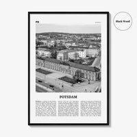 Potsdam Print Black and White, Potsdam Wall Art, Potsdam Poster, Potsdam Photo, Potsdam Wall Décor, Brandenburg, Germany, Deutschland