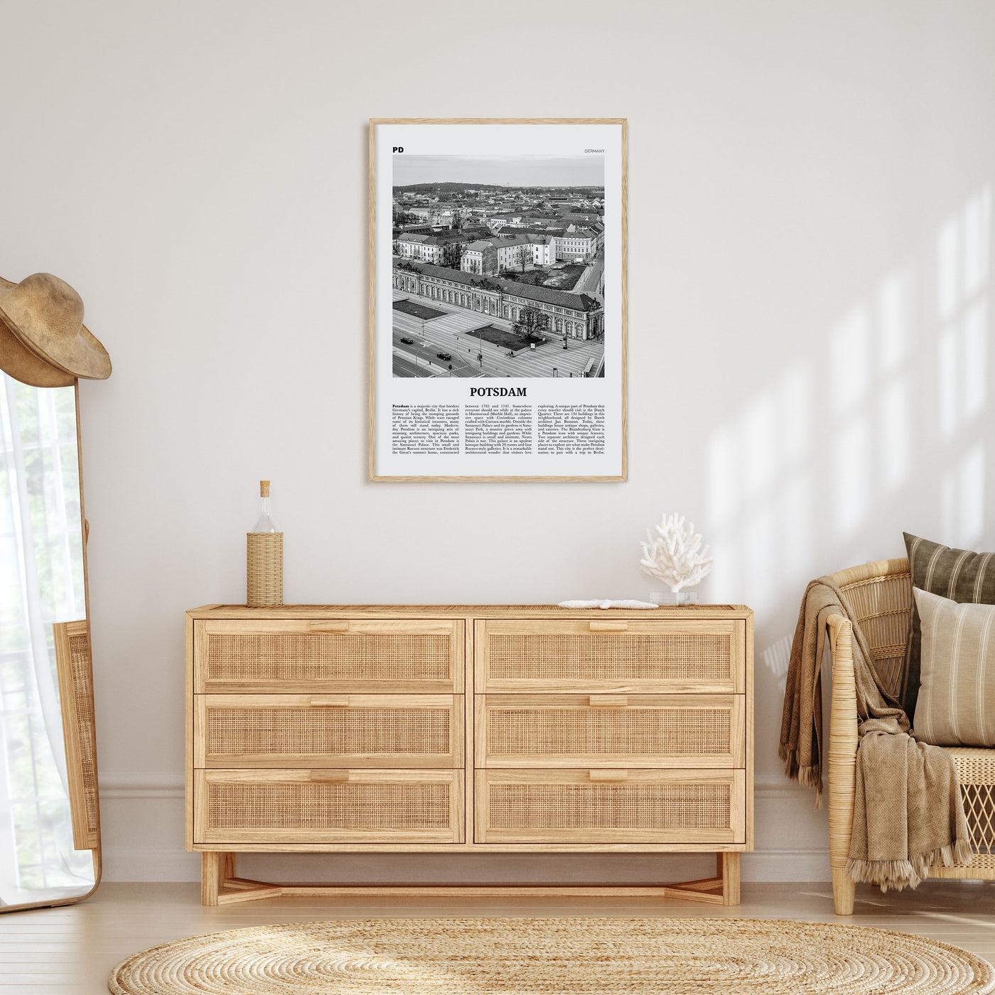 Potsdam Travel B&W Poster