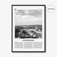 Poughkeepsie Print Black and White, Poughkeepsie Wall Art, Poughkeepsie Poster, Poughkeepsie Photo, Poughkeepsie Map, New York, USA