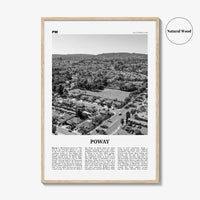 Poway Print Black and White No 1, Poway Wall Art, Poway Poster, Poway Photo, Poway Wall Décor, Poway Map, California, USA