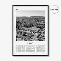 Poway Print Black and White No 1, Poway Wall Art, Poway Poster, Poway Photo, Poway Wall Décor, Poway Map, California, USA
