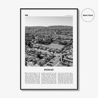 Poway Print Black and White No 1, Poway Wall Art, Poway Poster, Poway Photo, Poway Wall Décor, Poway Map, California, USA