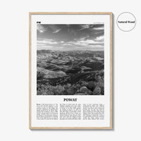 Poway Print Black and White No 2, Poway Wall Art, Poway Poster, Poway Photo, Poway Wall Décor, Poway Map, California, USA