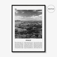 Poway Print Black and White No 2, Poway Wall Art, Poway Poster, Poway Photo, Poway Wall Décor, Poway Map, California, USA