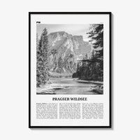 Pragser Wildsee Print Black and White, Pragser Wildsee Wall Art, Pragser Wildsee Photo, Lake Prags, Lake Braies, Prags Dolomites Tyrol Italy