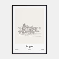 Prague Drawn Poster