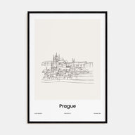 Prague Drawn Poster