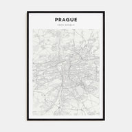 Prague Map Portrait Poster