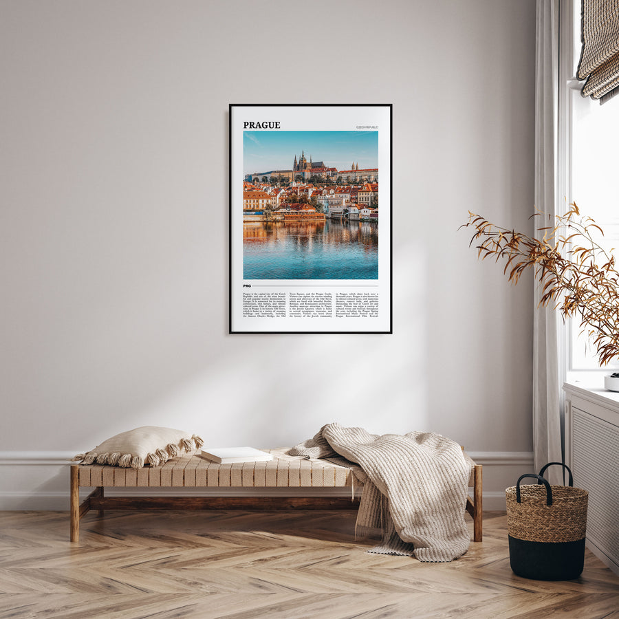 Prague Travel Color Poster