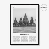 Prambanan Print Black and White, Prambanan Wall Art, Prambanan Poster, Prambanan Photo, Prambanan Wall Décor, Prambanan Map, Indonesia