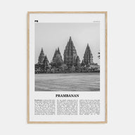 Prambanan Travel B&W Poster