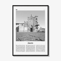 Prato Print Black and White, Prato Wall Art, Prato Poster, Prato Photo, Prato Wall Décor, Prato Map, Italy