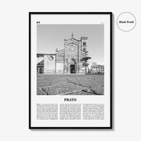 Prato Print Black and White, Prato Wall Art, Prato Poster, Prato Photo, Prato Wall Décor, Prato Map, Italy