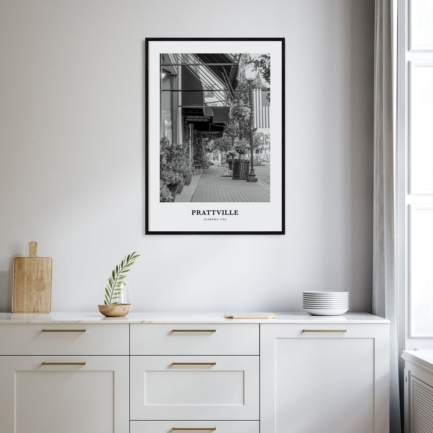 Prattville Portrait B&W Poster