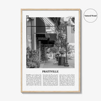 Prattville Print Black and White, Prattville Wall Art, Prattville Poster, Prattville Photo, Prattville Map, Alabama, USA