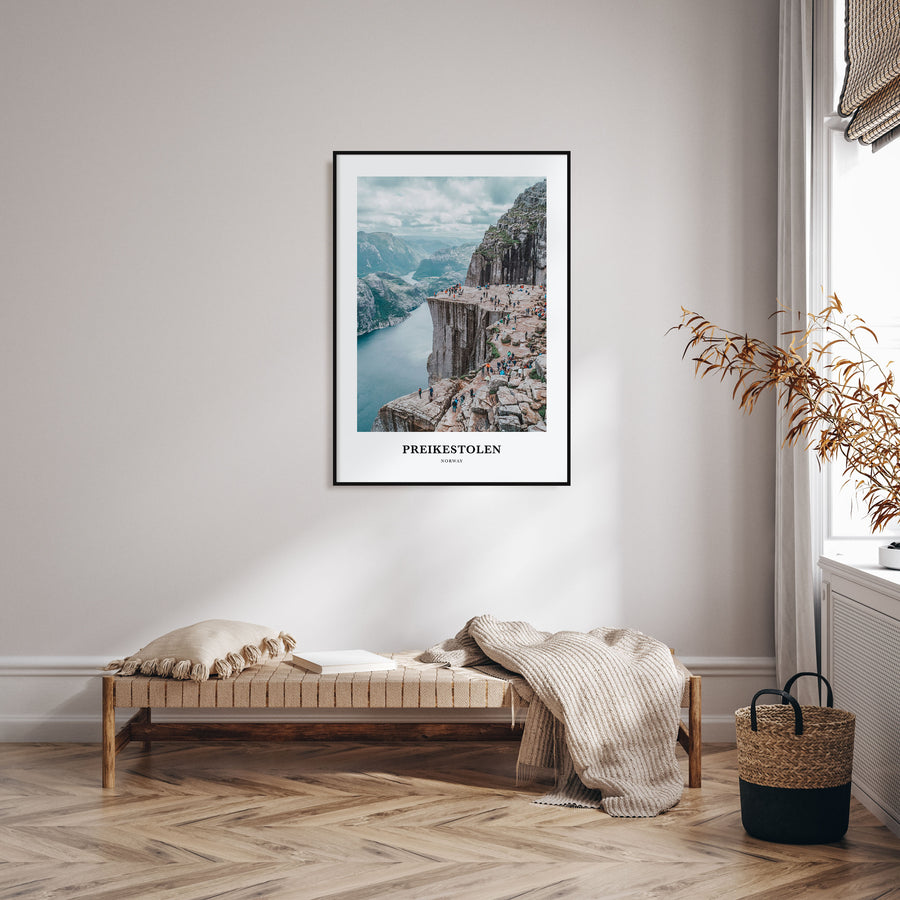 Preikestolen Portrait Color Poster
