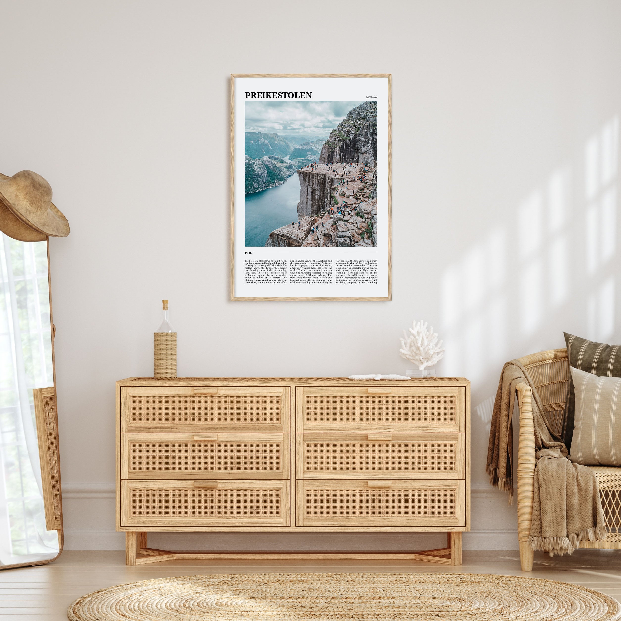 Preikestolen Travel Color Poster