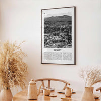 Prescott Print Black and White, Prescott Wall Art, Prescott Poster, Prescott Photo, Prescott Wall Décor, Prescott Map, Arizona, USA