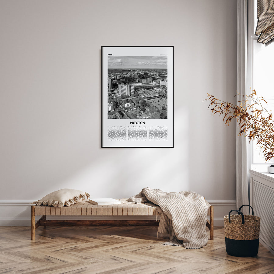 Preston Travel B&W No 1 Poster