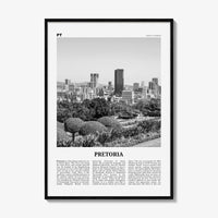 Pretoria Print Black and White, Pretoria Wall Art, Pretoria Poster, Pretoria Photo, Pretoria Wall Décor, South Africa, Gauteng