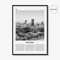 Pretoria Print Black and White, Pretoria Wall Art, Pretoria Poster, Pretoria Photo, Pretoria Wall Décor, South Africa, Gauteng