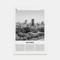 Pretoria Travel B&W Poster