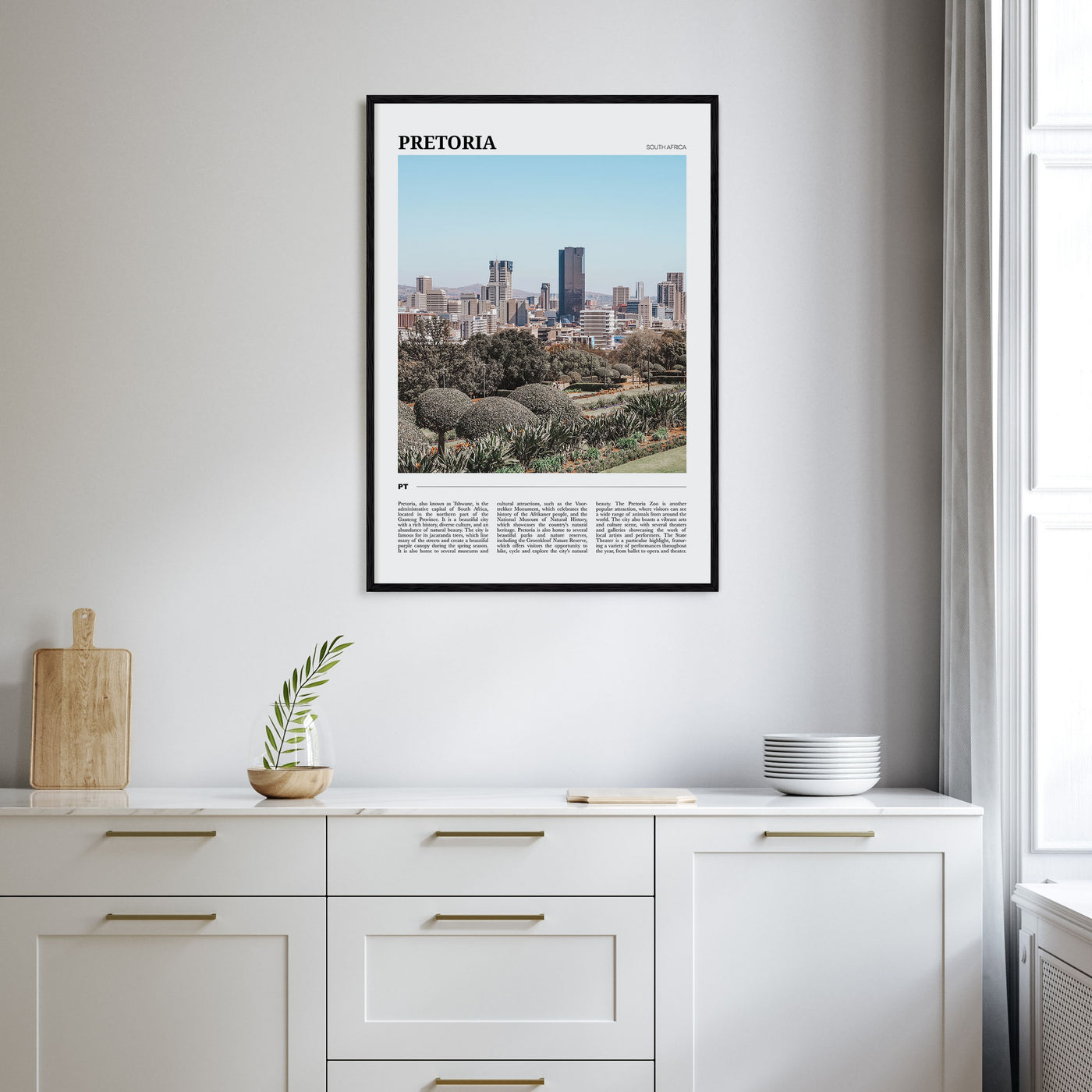 Pretoria Travel Color Poster