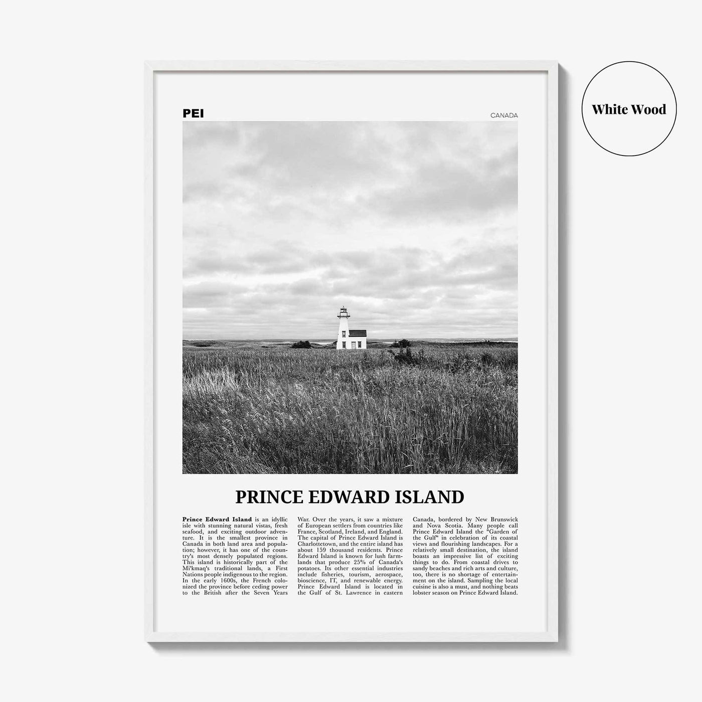 Prince Edward Island Print Black and White, Prince Edward Island Wall Art, Prince Edward Island Poster, Prince Edward Island Photo, Canada